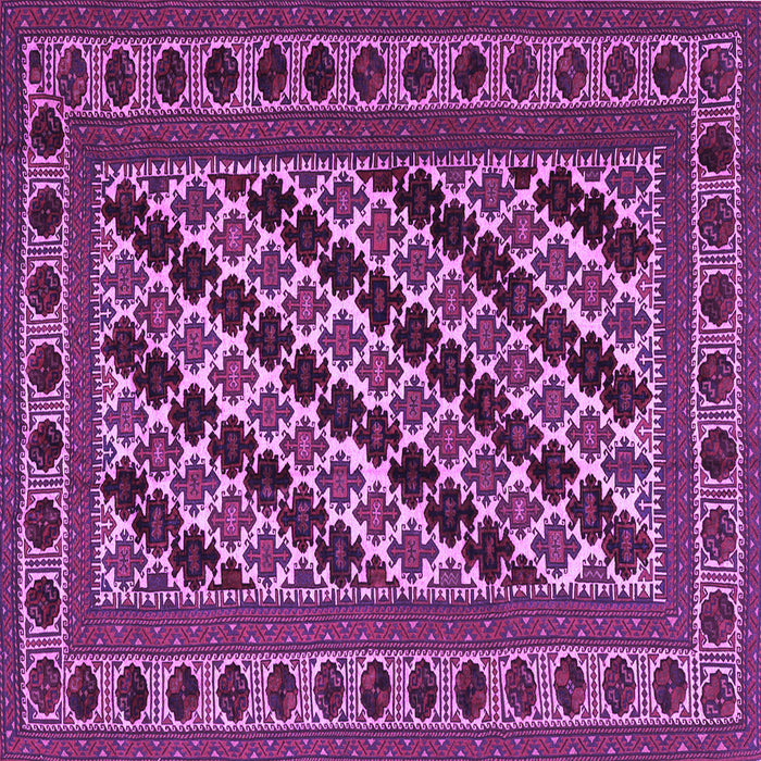 Square Persian Purple Traditional Rug, tr2753pur