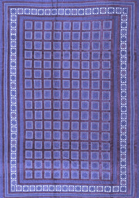 Southwestern Blue Country Rug, tr2754blu