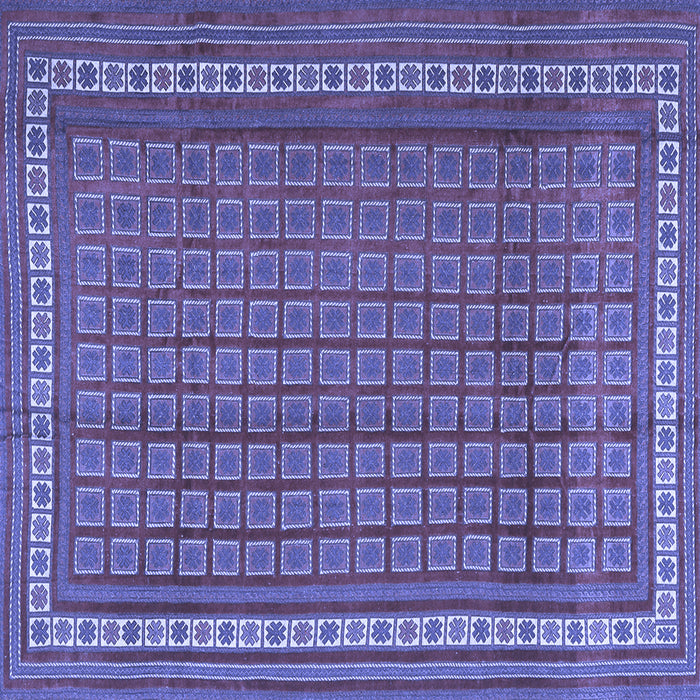 Square Southwestern Blue Country Rug, tr2754blu