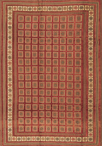 Southwestern Brown Country Rug, tr2754brn