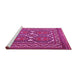 Sideview of Machine Washable Persian Pink Traditional Rug, wshtr2755pnk