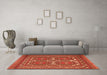 Machine Washable Persian Orange Traditional Area Rugs in a Living Room, wshtr2755org