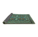 Sideview of Persian Turquoise Traditional Rug, tr2755turq