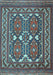 Machine Washable Persian Light Blue Traditional Rug, wshtr2755lblu