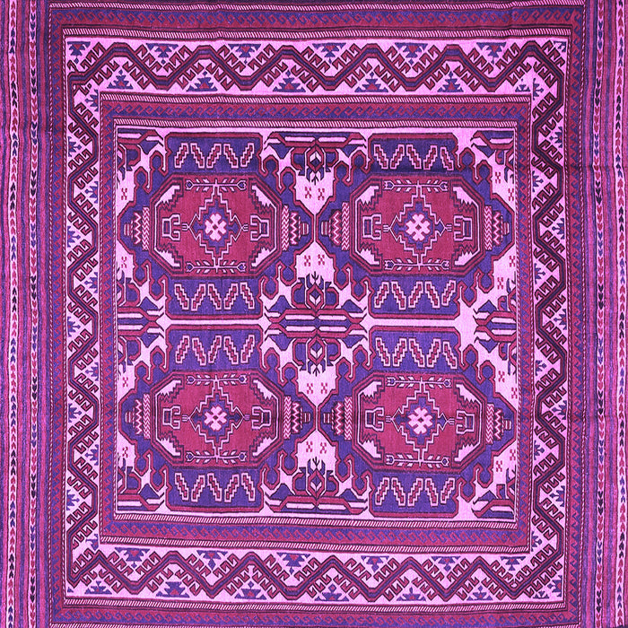 Square Persian Purple Traditional Rug, tr2755pur