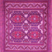 Square Persian Pink Traditional Rug, tr2755pnk