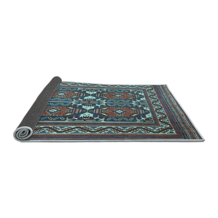 Sideview of Persian Light Blue Traditional Rug, tr2755lblu