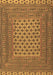 Machine Washable Southwestern Brown Country Rug, wshtr2756brn