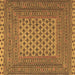 Square Southwestern Brown Country Rug, tr2756brn