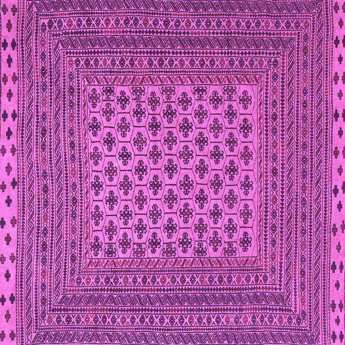 Square Machine Washable Southwestern Purple Country Area Rugs, wshtr2756pur