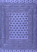 Southwestern Blue Country Rug, tr2756blu