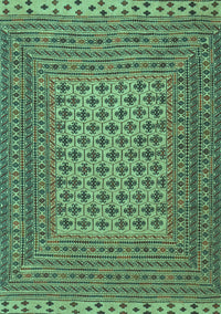 Southwestern Turquoise Country Rug, tr2756turq