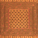 Serging Thickness of Southwestern Orange Country Rug, tr2756org