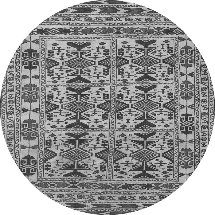 Machine Washable Southwestern Gray Country Rug, wshtr2757gry