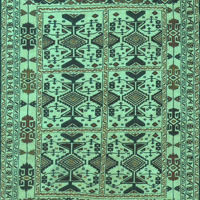 Machine Washable Southwestern Turquoise Country Area Rugs, wshtr2757turq