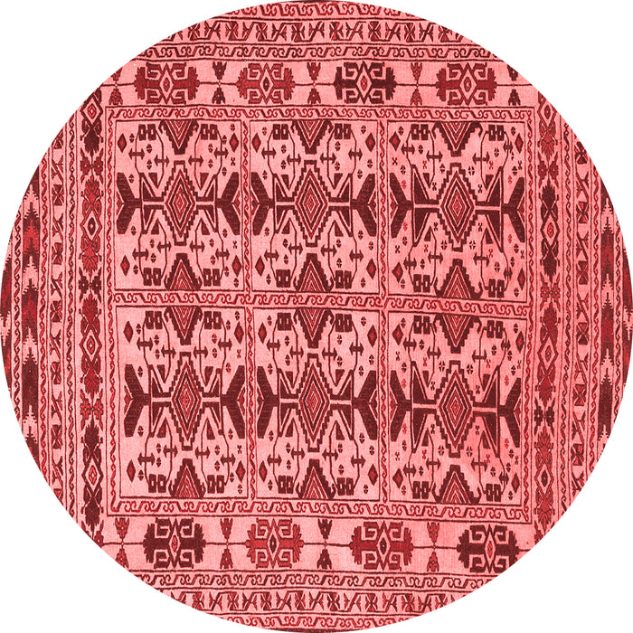 Machine Washable Southwestern Red Country Rug, wshtr2757red