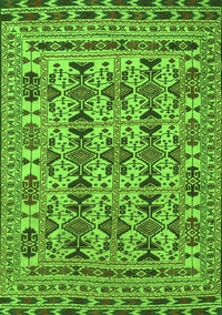 Southwestern Green Country Rug, tr2757grn