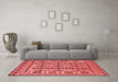 Country Red Washable Rugs