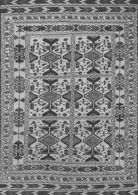 Southwestern Gray Country Rug, tr2757gry