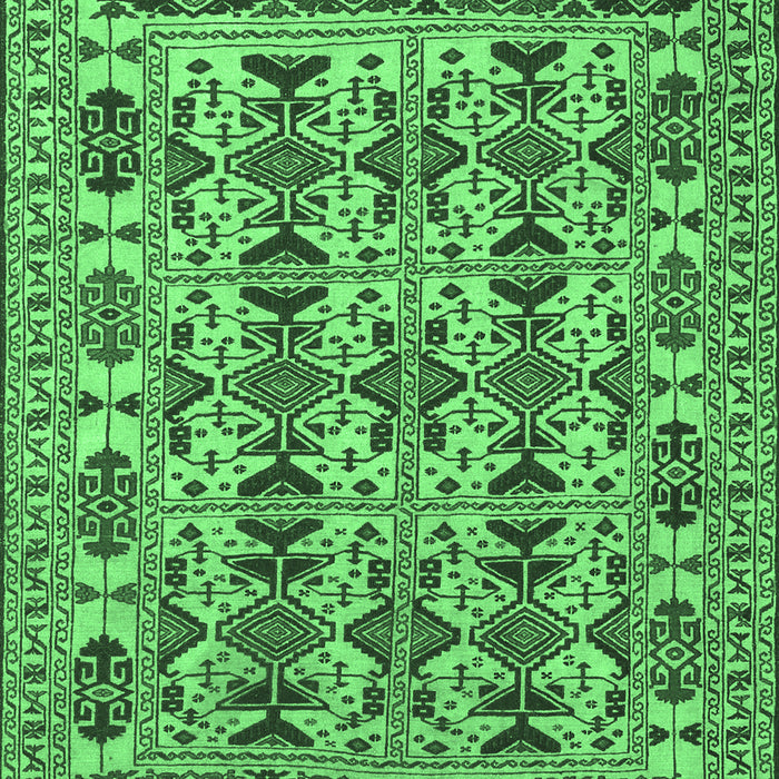 Southwestern Emerald Green Country Rug, tr2757emgrn