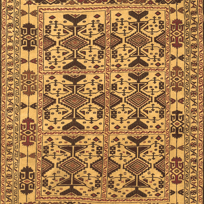 Machine Washable Southwestern Brown Country Rug, wshtr2757brn