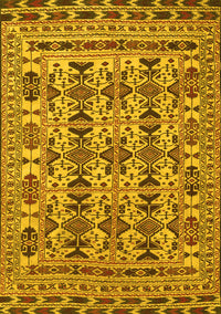 Southwestern Yellow Country Rug, tr2757yw