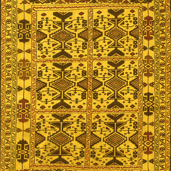 Southwestern Yellow Country Rug, tr2757yw