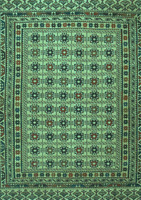 Southwestern Turquoise Country Rug, tr2758turq