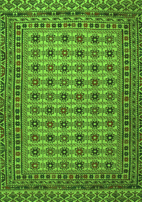 Southwestern Green Country Rug, tr2758grn