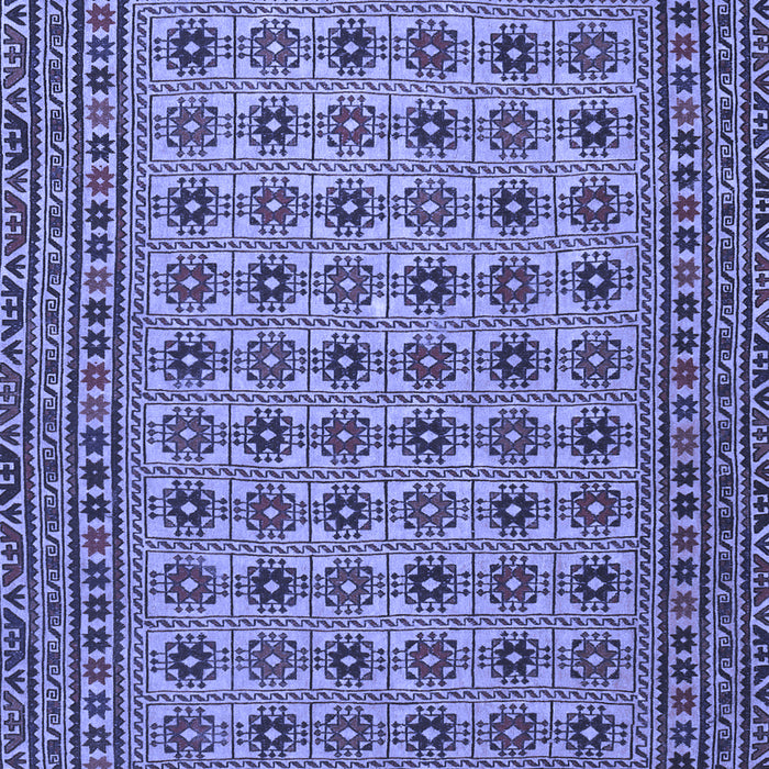 Machine Washable Southwestern Blue Country Rug, wshtr2758blu