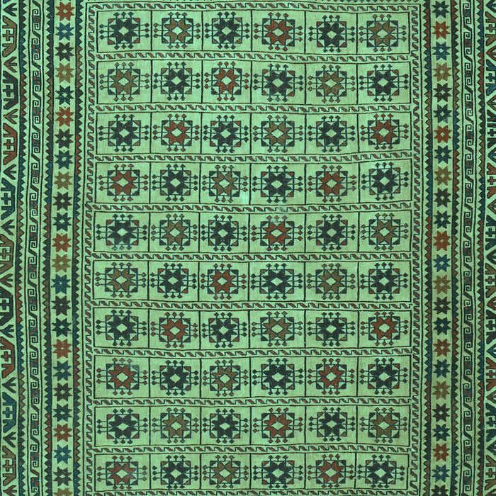 Machine Washable Southwestern Turquoise Country Area Rugs, wshtr2758turq