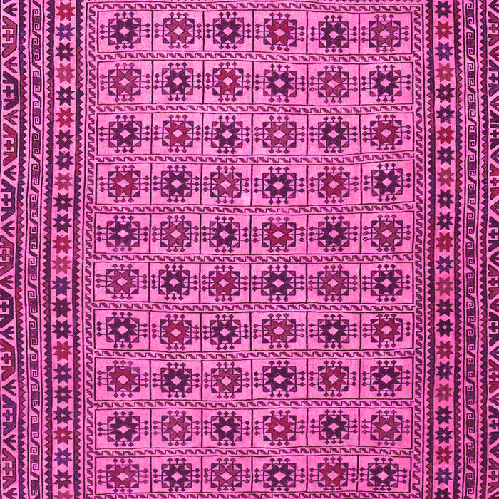 Machine Washable Southwestern Pink Country Rug, wshtr2758pnk