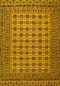 Southwestern Yellow Country Rug, tr2758yw