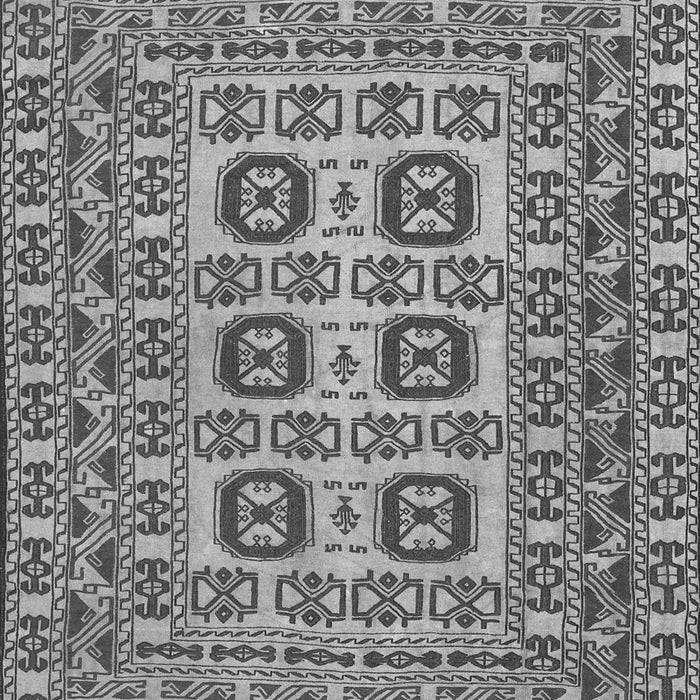Serging Thickness of Machine Washable Southwestern Gray Country Rug, wshtr2759gry