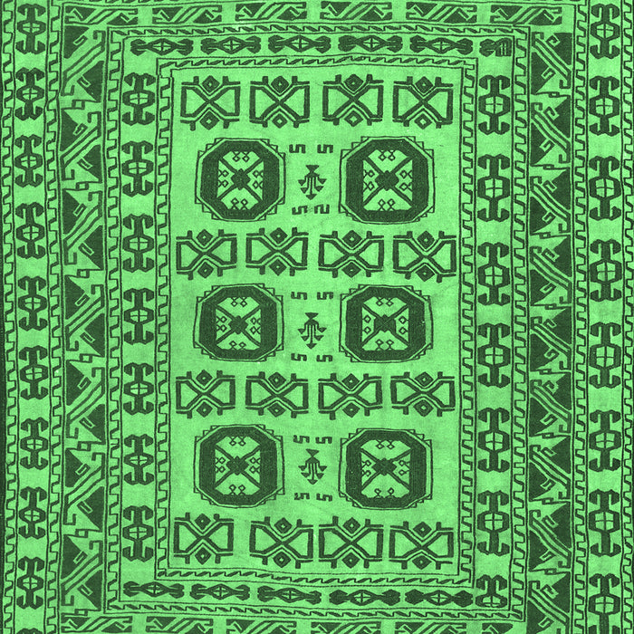 Machine Washable Southwestern Emerald Green Country Area Rugs, wshtr2759emgrn