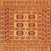 Serging Thickness of Southwestern Orange Country Rug, tr2759org