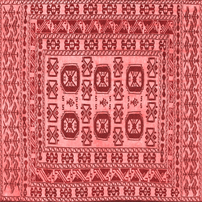 Machine Washable Southwestern Red Country Rug, wshtr2759red