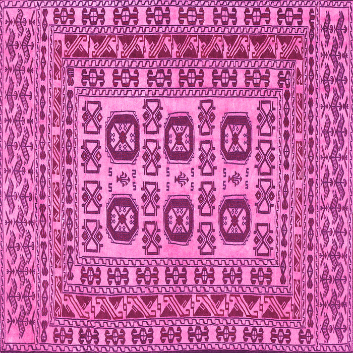 Square Southwestern Pink Country Rug, tr2759pnk