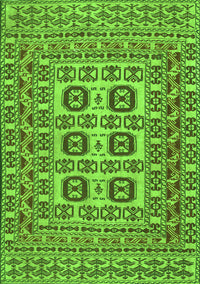 Southwestern Green Country Rug, tr2759grn