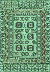 Southwestern Turquoise Country Rug, tr2759turq