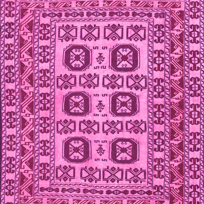 Machine Washable Southwestern Pink Country Rug, wshtr2759pnk