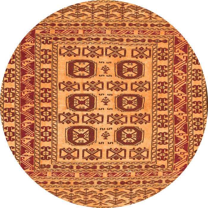 Machine Washable Southwestern Orange Country Area Rugs, wshtr2759org
