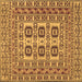 Square Machine Washable Southwestern Brown Country Rug, wshtr2759brn