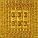 Square Southwestern Yellow Country Rug, tr2759yw