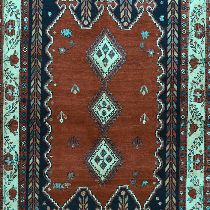 Machine Washable Persian Light Blue Traditional Rug, wshtr275lblu