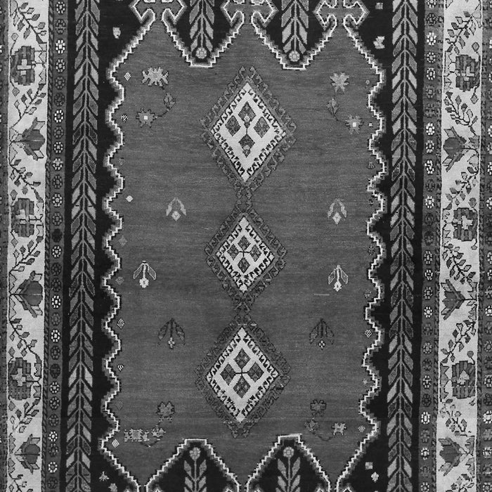 Serging Thickness of Machine Washable Persian Gray Traditional Rug, wshtr275gry