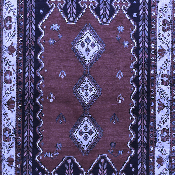 Machine Washable Persian Blue Traditional Rug, wshtr275blu