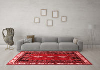 Machine Washable Persian Red Traditional Rug, wshtr275red