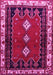 Machine Washable Persian Pink Traditional Rug, wshtr275pnk