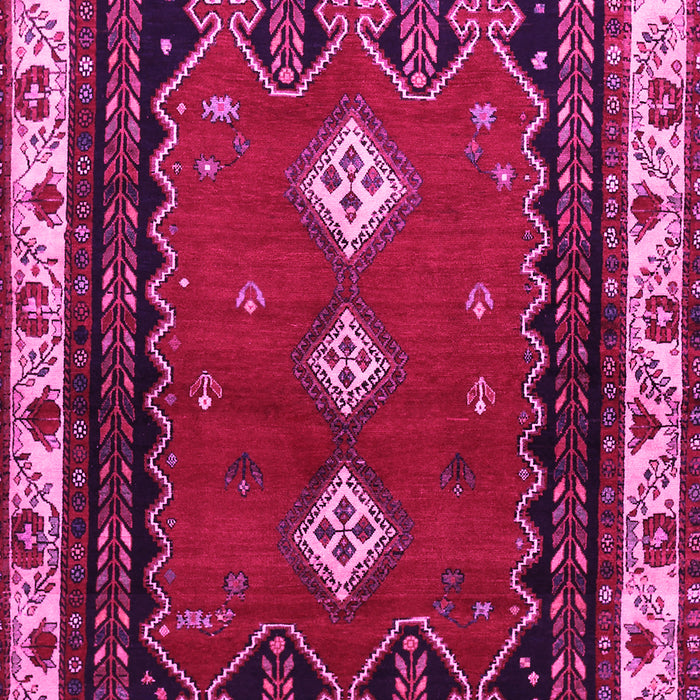 Machine Washable Persian Pink Traditional Rug, wshtr275pnk
